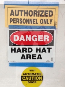 DANGER Hard Hat Area