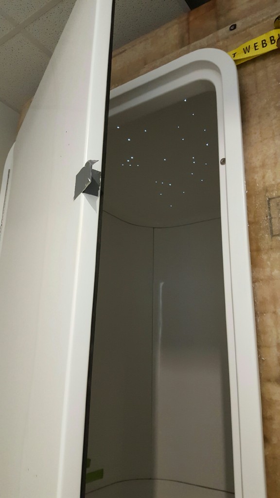 A peek at the starry ceiling