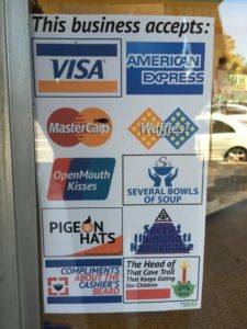 We don't actually take AmEx